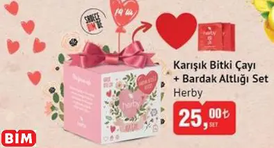 HERBY KARIŞIK BİTKİ ÇAYI  + BARDAK ALTLIĞI SET